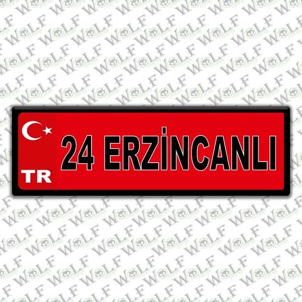 İllere Özel Damla Etiket ( 24 Erzincanlı ) / Pİ099