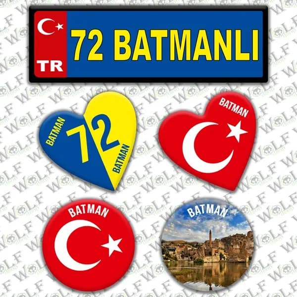 İllere Özel Damla Etiket ( 72 Batmanlı ) / Pİ293