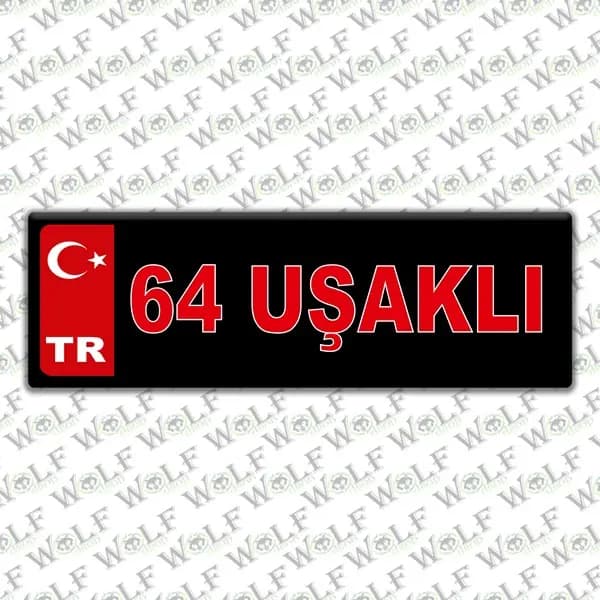 İllere Özel Damla Etiket ( 64 Uşaklı ) / Pİ262