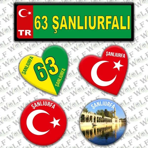 İllere Özel Damla Etiket ( 63 Şanlıurfalı ) / Pİ257