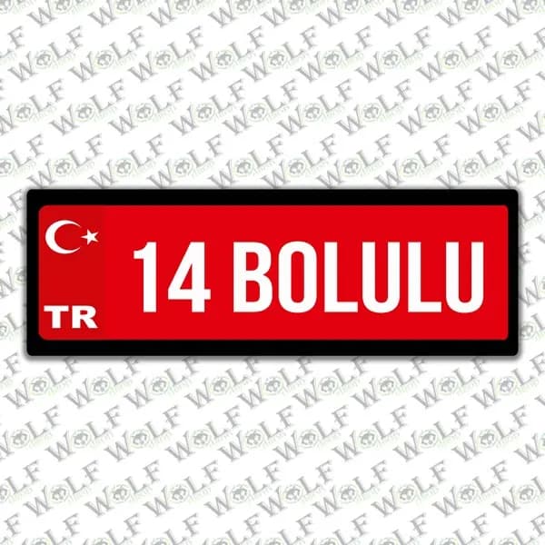 İllere Özel Damla Etiket ( 14 Bolulu ) / Pİ061