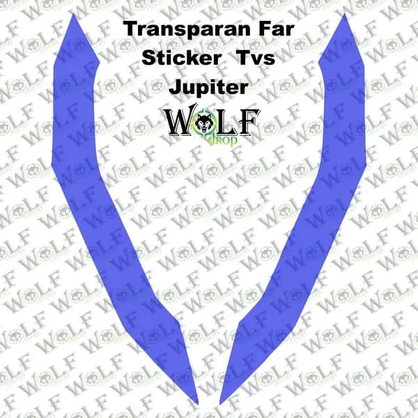 TVS JUPİTER 125 2023 - 2024 UYUMLU TRANSPARAN FAR STİCKER / P91006