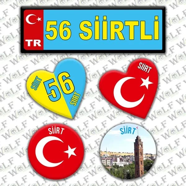 İllere Özel Damla Etiket ( 56 Siirtli ) / Pİ227