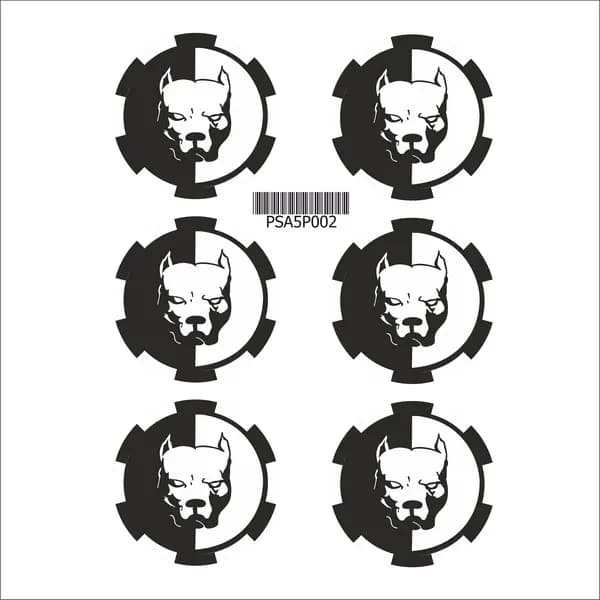 Pitbull A5 Sticker 002 / PSA5P002