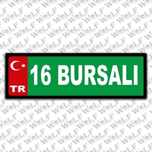 İllere Özel Damla Etiket ( 16 Bursalı ) / Pİ069