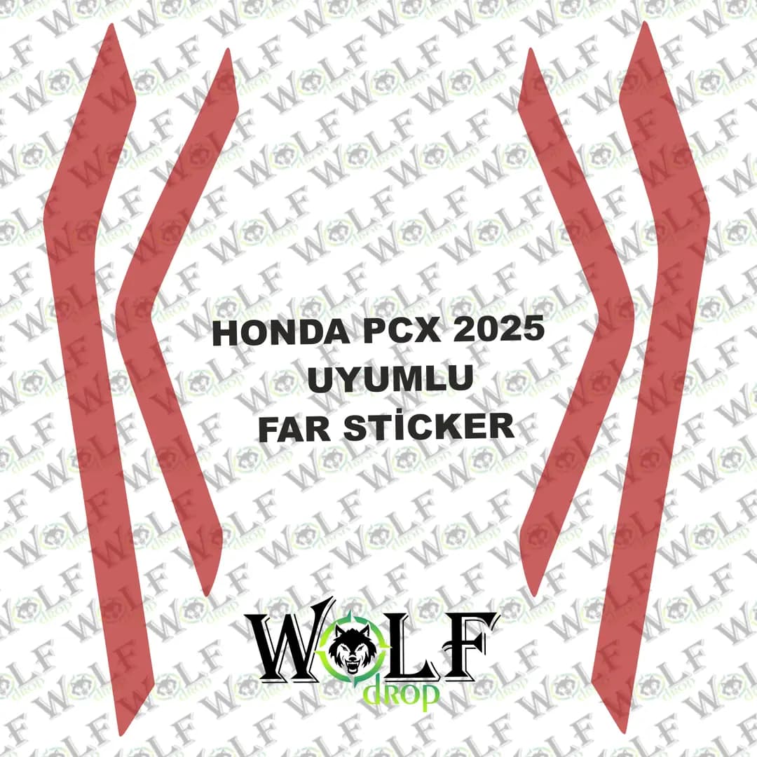 HONDA PCX 2025 UYUMLU TRANSPARAN FAR STİCKER / P94001