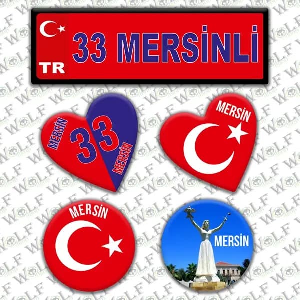 İllere Özel Damla Etiket ( 33 Tarsuslu, Mersinli ) / Pİ142