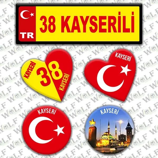 İllere Özel Damla Etiket ( 38 Kayserili ) / Pİ161