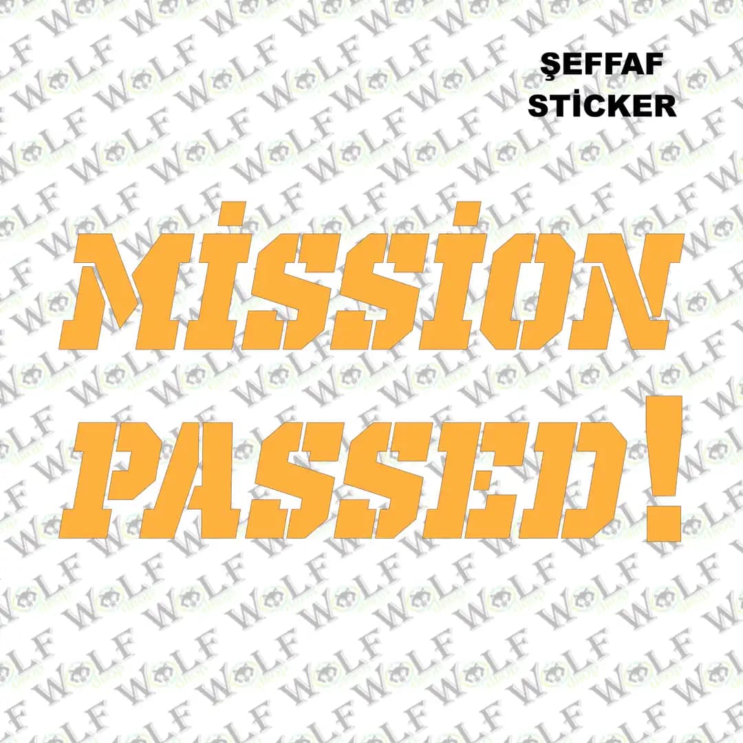 Tekli Sticker Şeffaf 036 / PSTS036