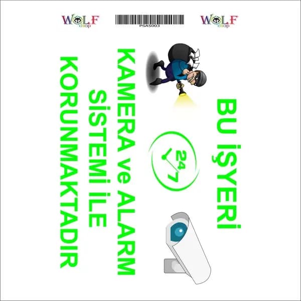 Kamera A5 Sticker 003 / PSA5K003