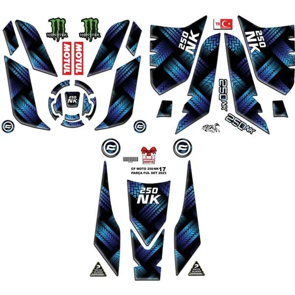 CF MOTO 250 NK 2023 - 2024 UYUMLU FULL SET 006 / BC1006