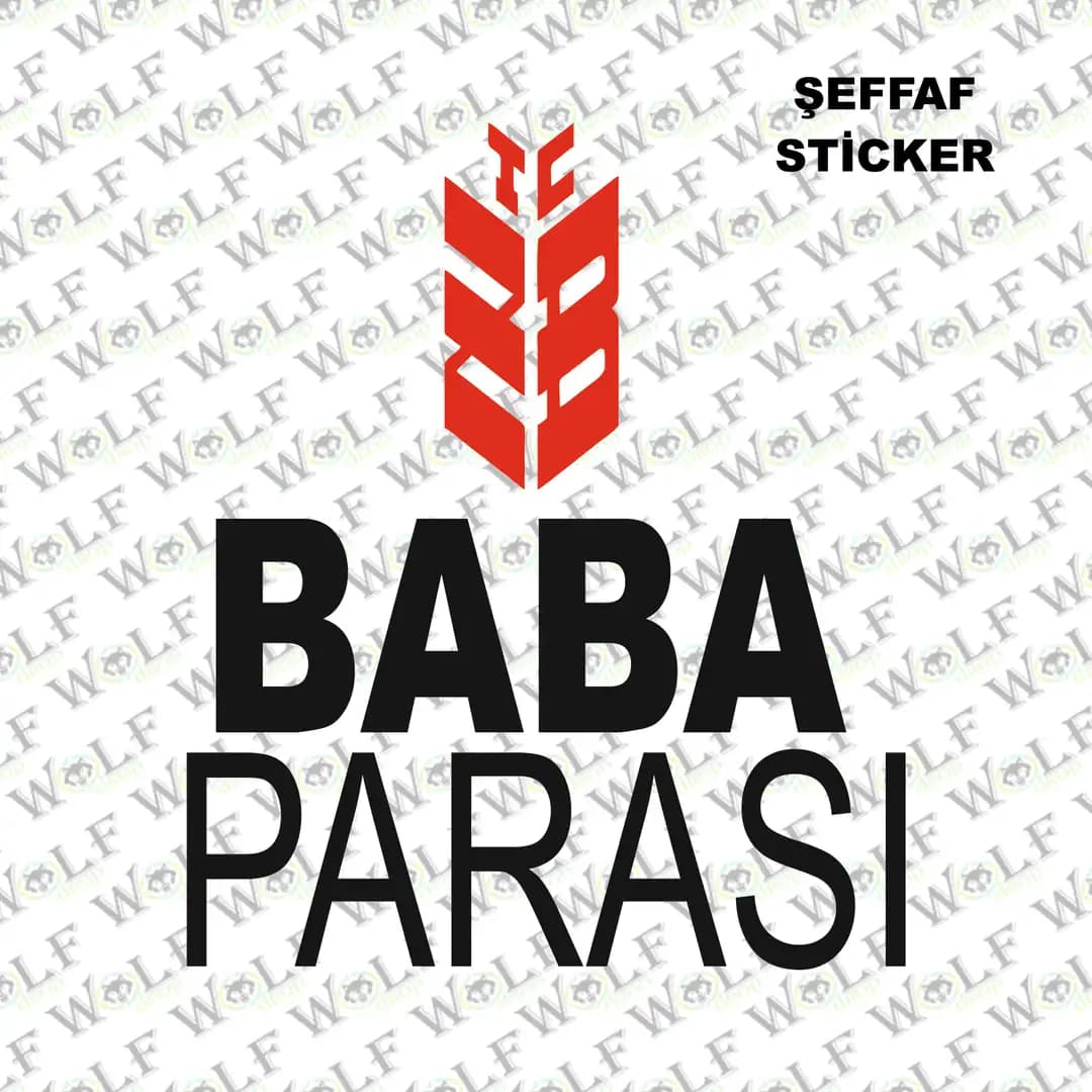 Tekli Sticker Şeffaf 032 / PSTS032