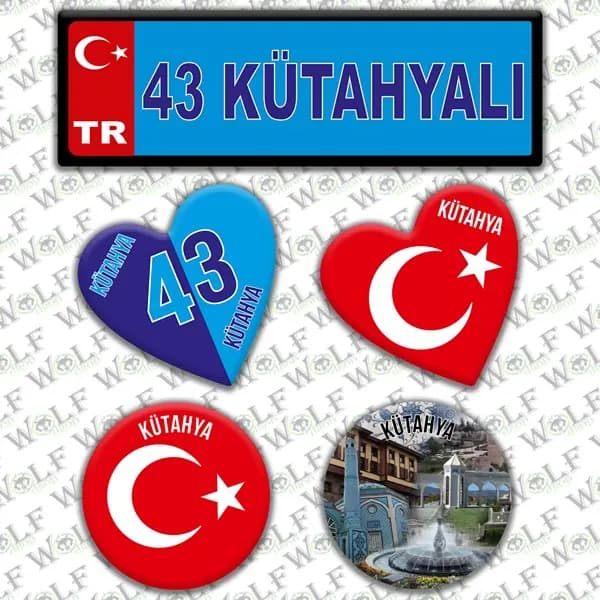 İllere Özel Damla Etiket ( 43 Kütahyalı ) / Pİ179