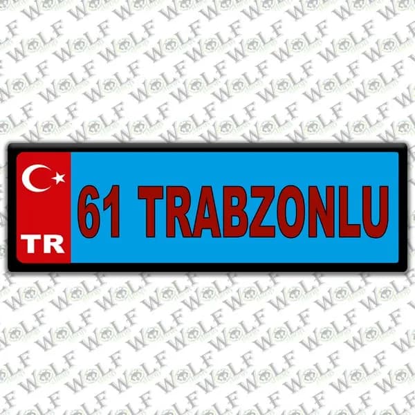 İllere Özel Damla Etiket ( 61 Trabzonlu) / Pİ248