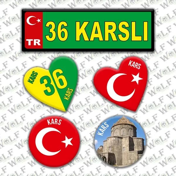 İllere Özel Damla Etiket ( 36 Karslı ) / Pİ155