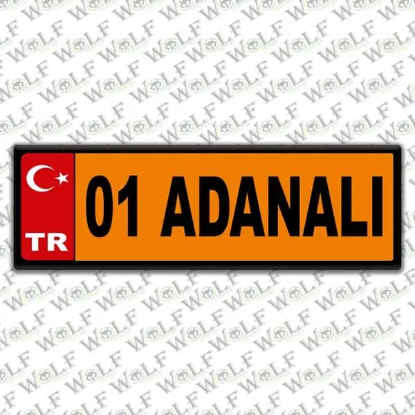 İllere Özel Damla Etiket ( 01 Adana ) / Pİ002