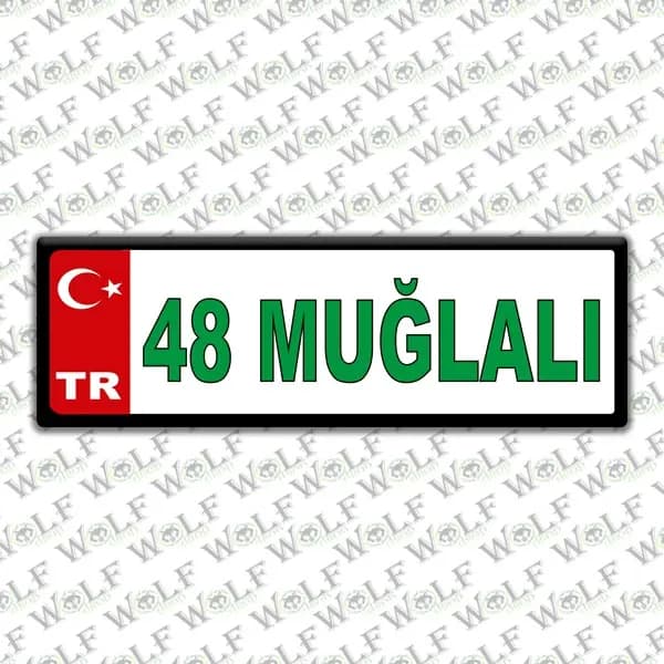 İllere Özel Damla Etiket ( 48 Muğlalı ) / Pİ196