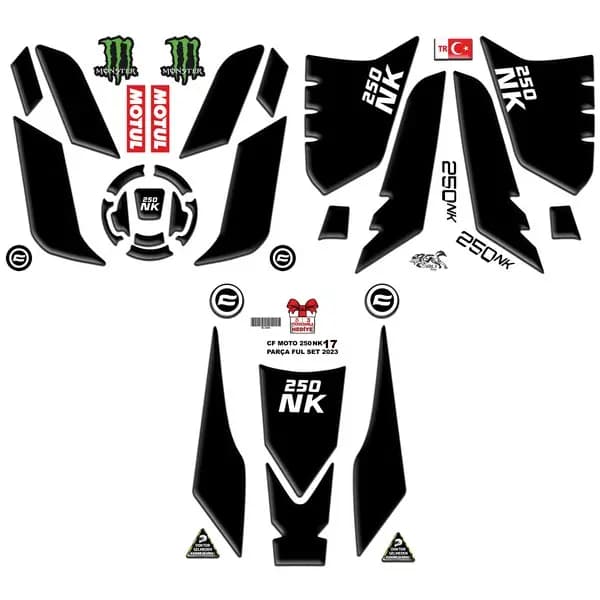 CF MOTO 250 NK 2023 - 2024 UYUMLU FULL SET 008 / BC1008