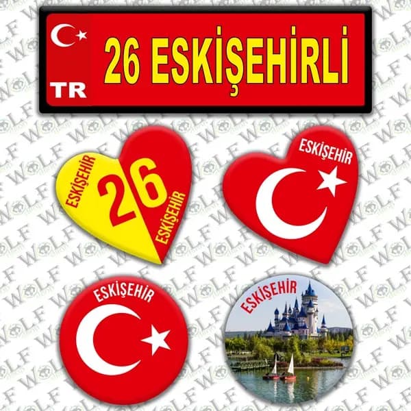 İllere Özel Damla Etiket ( 26 Eskişehirli ) / Pİ108