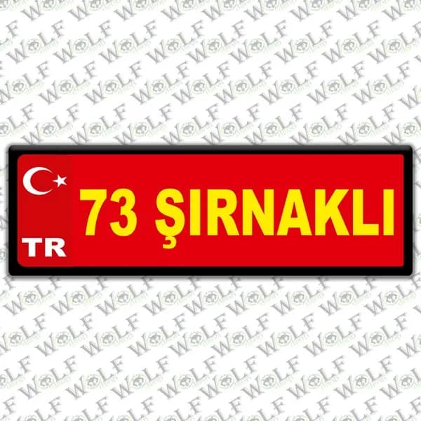 İllere Özel Damla Etiket ( 73 Şırnaklı ) / Pİ298