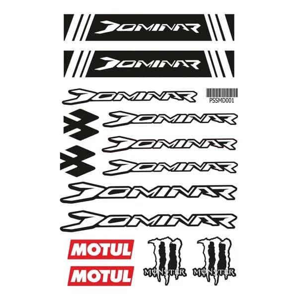 Pulsar Dominar A4 Sticker 001 / PSSMD001