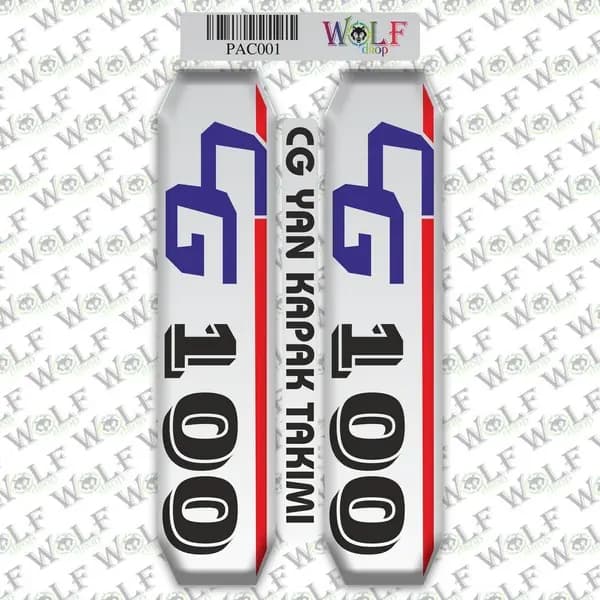 CG Akü Kapak Nikelajlı Damla Sticker 001 / PAC001