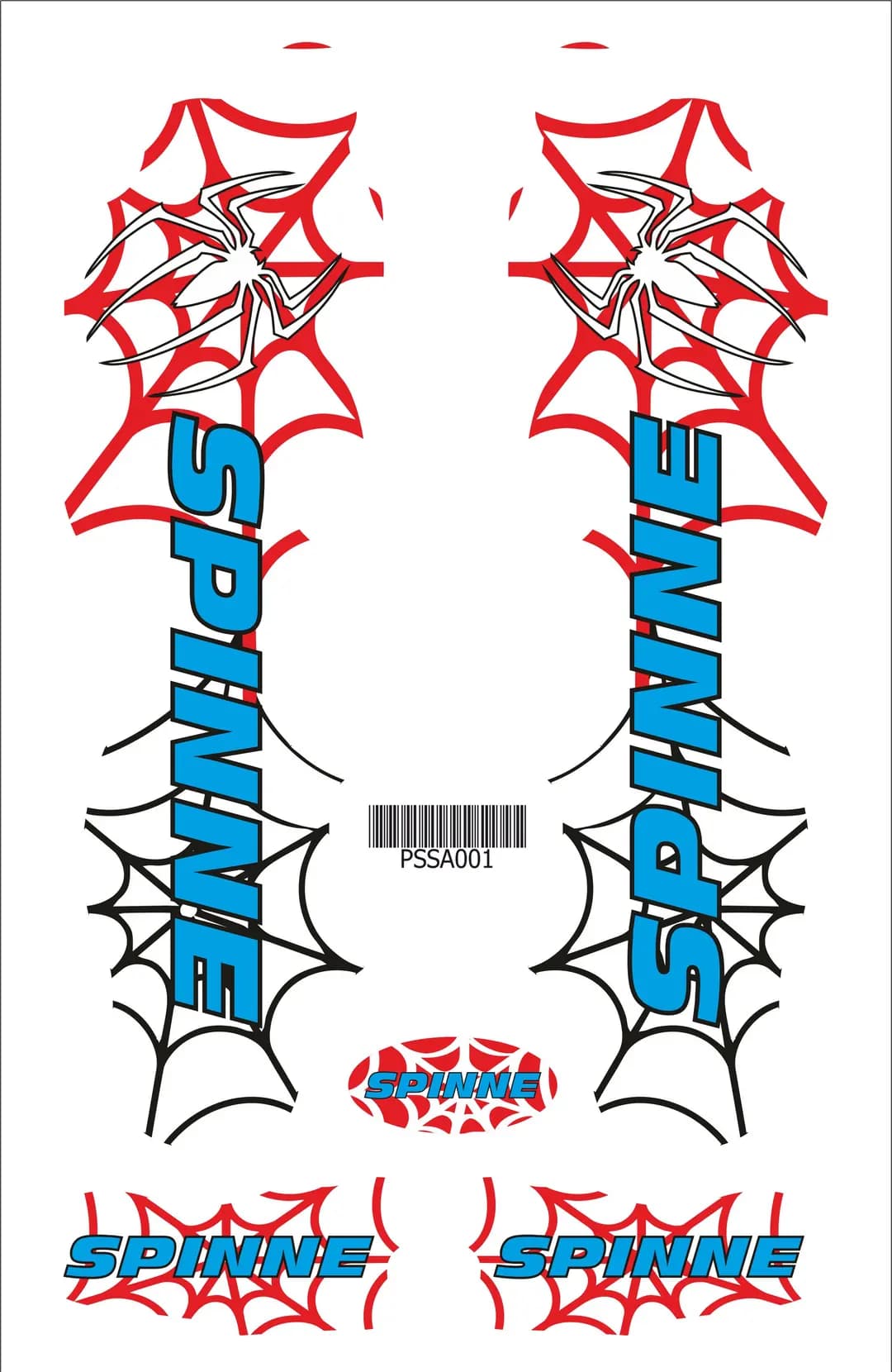 Spine A4 Sticker 001 / PSSA001