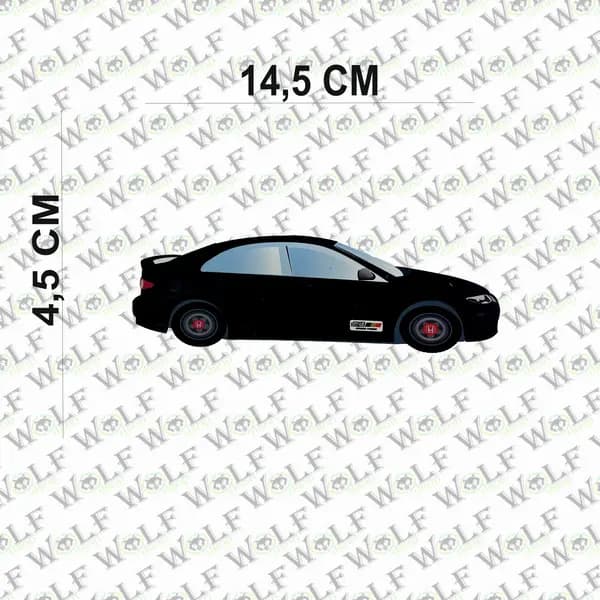 Sticker Araba Honda / wolf185