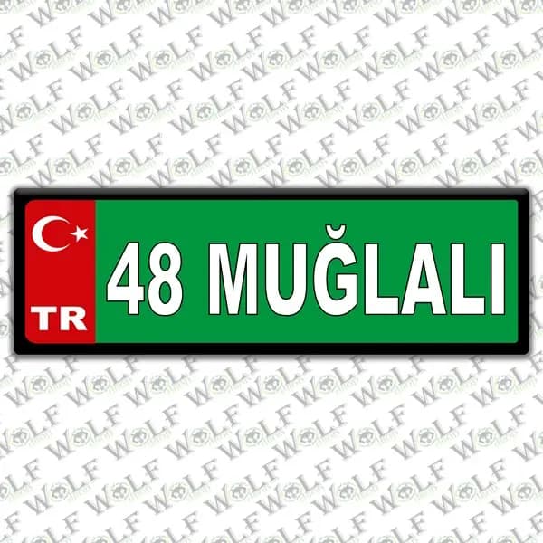 İllere Özel Damla Etiket ( 48 Muğlalı ) / Pİ198