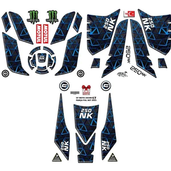 CF MOTO 250 NK 2023 - 2024 UYUMLU FULL SET 009 / BC1009