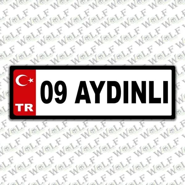 İllere Özel Damla Etiket ( 09 Aydınlı ) / Pİ037