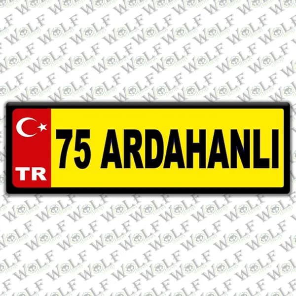 İllere Özel Damla Etiket ( 75 Ardahanlı ) / Pİ304