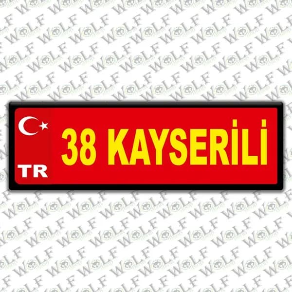 İllere Özel Damla Etiket ( 38 Kayserili ) / Pİ164