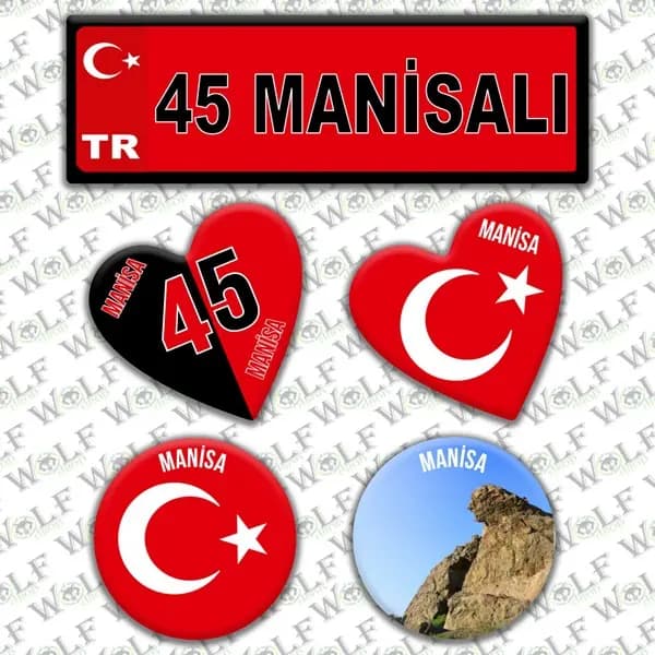 İllere Özel Damla Etiket ( 45 Manisalı ) / Pİ187