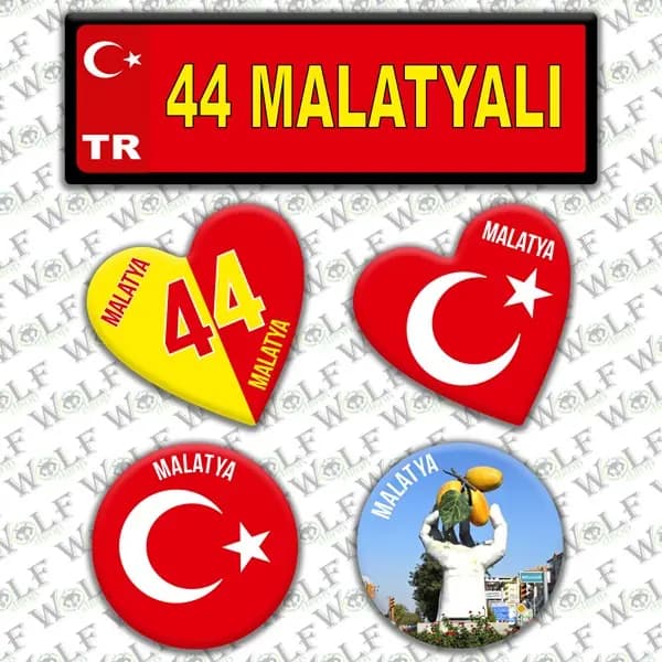 İllere Özel Damla Etiket ( 44 Malatyalı ) / Pİ185