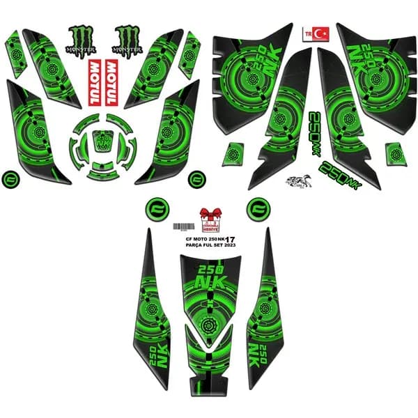 CF MOTO 250 NK 2023 - 2024 UYUMLU FULL SET 003 / BC1003