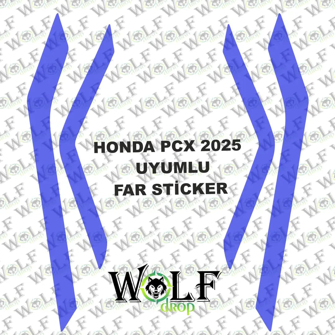HONDA PCX 2025 UYUMLU TRANSPARAN FAR STİCKER / P94006