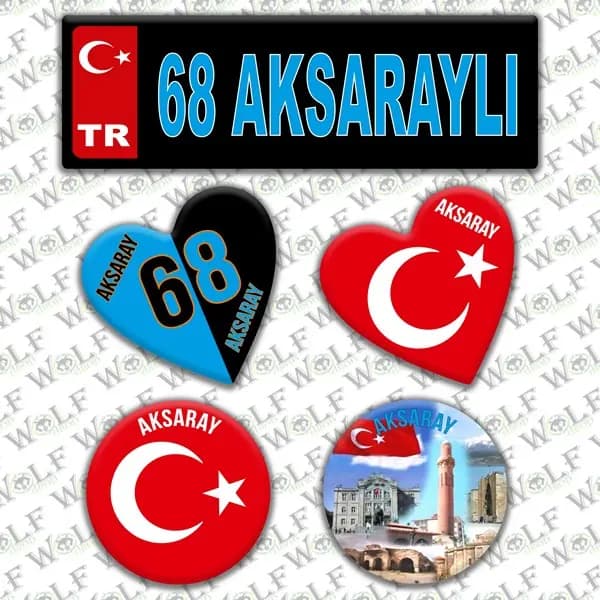 İllere Özel Damla Etiket ( 68 Aksaraylı ) / Pİ275