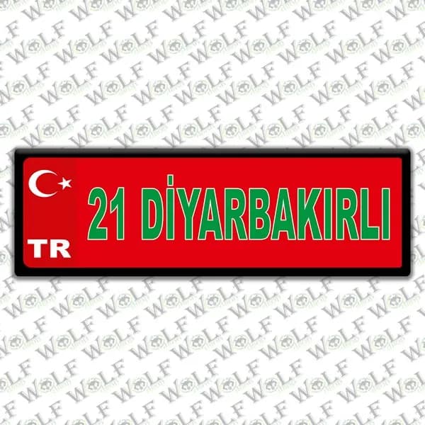 İllere Özel Damla Etiket ( 21 Dıyarbakırlı ) / Pİ087