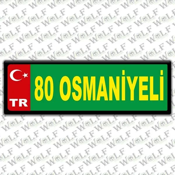 İllere Özel Damla Etiket ( 80 Osmaniyetli ) / Pİ324
