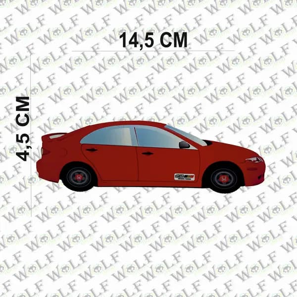 Sticker Araba Honda / wolf188