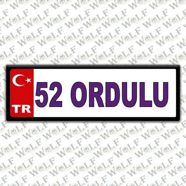 İllere Özel Damla Etiket ( 52 Ordulu ) / Pİ214