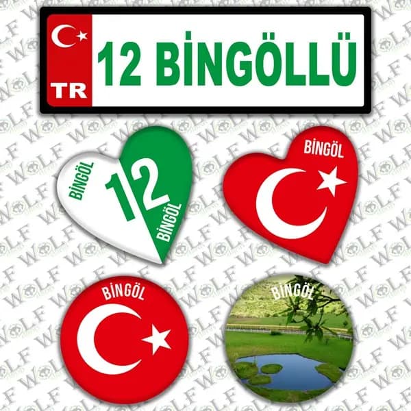 İllere Özel Damla Etiket ( 12 Bingöllü ) / Pİ053