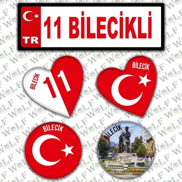 İllere Özel Damla Etiket ( 11 Bilecikli ) / Pİ049