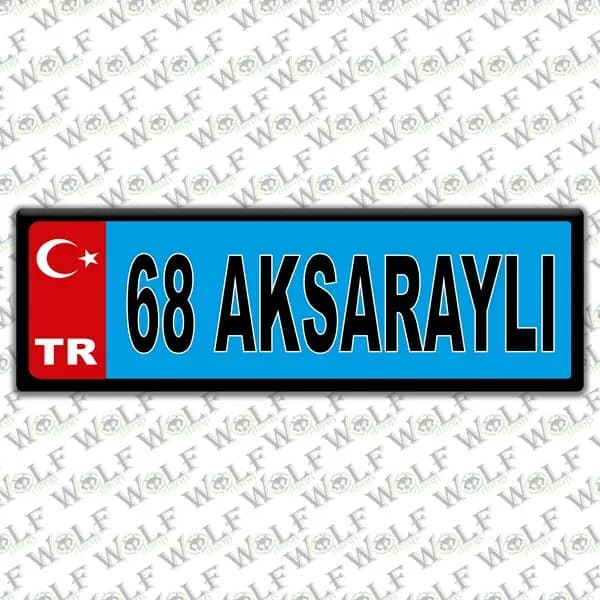 İllere Özel Damla Etiket ( 68 Aksaraylı ) / Pİ278