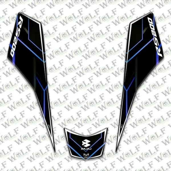 Bajaj Pulsar Rs 200 Arka Kuyruk Damla Etiket / B51A007