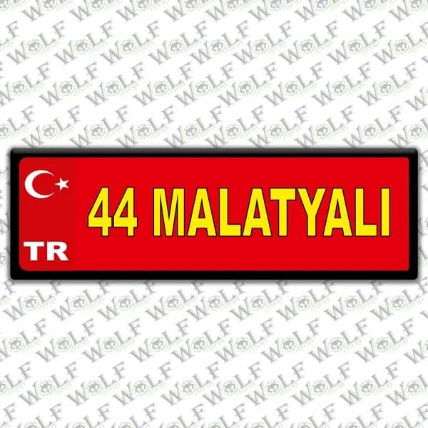 İllere Özel Damla Etiket ( 44 Malatyalı ) / Pİ186