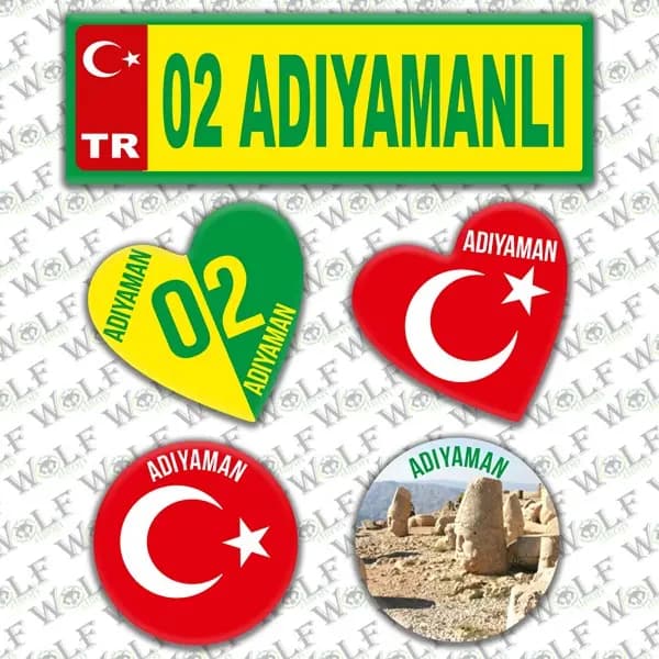 İllere Özel Damla Etiket ( 02 Adıyaman ) / Pİ009