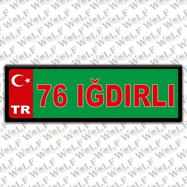 İllere Özel Damla Etiket ( 76 Iğdırlı ) / Pİ310