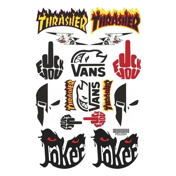 Karışık A4 Sticker 001 / PSS2004